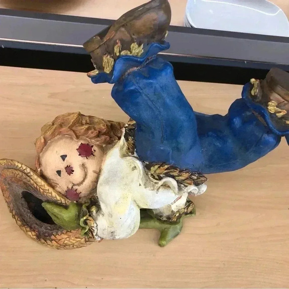 Vintage resin Statues /dolls. Set includes two 14-inch Raggedy Ann figures - Picture 5 of 9